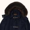 Loro Piana Dufflecoat mit Echtpelzbesatz
