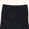 Chanel A-Line Skirt in Black Cotton