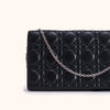 Christian Dior Lady Wallet on Chain Schwarz Schultertasche