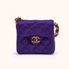 Chanel Micro Satin Flap Bag Schultertasche