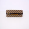 Gucci Vintage Bamboo Clutch mit GG Canvas