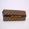 Gucci Vintage Bamboo Clutch mit GG Canvas