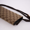 Gucci Vintage Bamboo Clutch mit GG Canvas