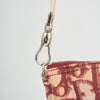 Dior Saddle Pochette Oblique Canvas Bordeaux / Beige