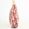Dior Saddle Pochette Oblique Canvas Bordeaux / Beige