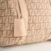 Fendi Boston Bag Zucchino Canvas Rosa / Beige
