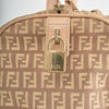 Fendi Boston Bag Zucchino Canvas Rosa / Beige
