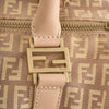 Fendi Boston Bag Zucchino Canvas Rosa / Beige