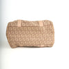Fendi Boston Bag Zucchino Canvas Rosa / Beige