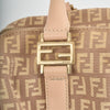 Fendi Boston Bag Zucchino Canvas Rosa / Beige