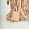 Fendi Boston Bag Zucchino Canvas Rosa / Beige