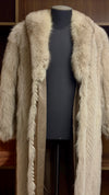 Elena White Fox Coat