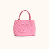 Chanel Medallion Shopping Tote Pink Caviar Leather Handtasche