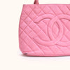 Chanel Medallion Shopping Tote Pink Caviar Leather Handtasche
