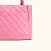 Chanel Medallion Shopping Tote Pink Caviar Leather Handtasche